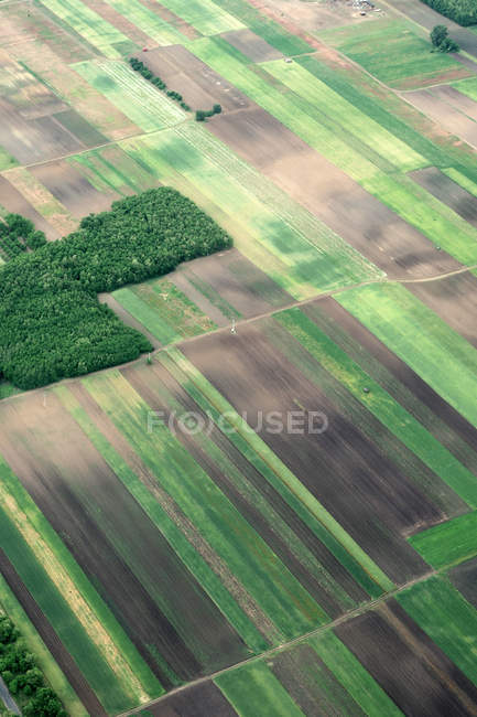 Luftaufnahme auf ländlichem Land — Stockfoto