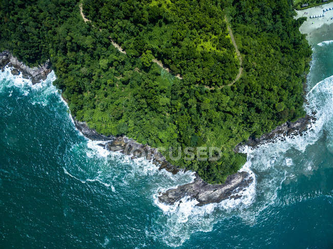 Rocas en Camburi Beach, Sao Paulo - foto de stock