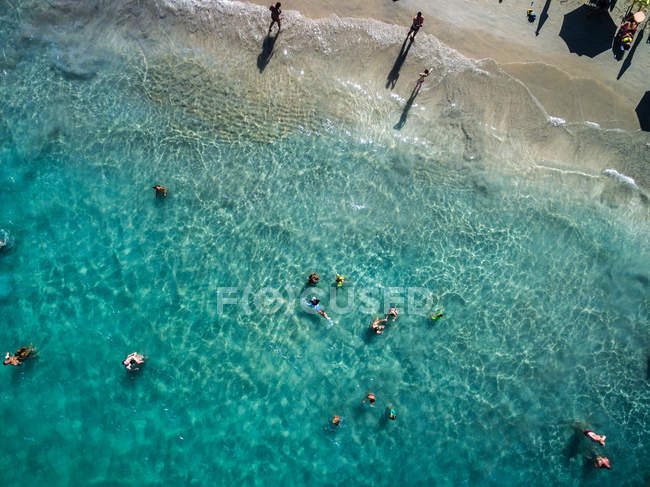 People Enjoying a Beach — Stock Photo