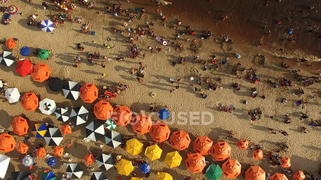 Vue Aérienne De La Plage à Rio De Janeiro, Brésil — Photo de stock