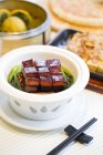 Chinese traditional dongpo pork meal — Stock Photo