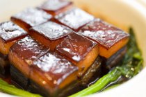 Chinese traditional dongpo pork meal — Stock Photo