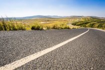 Road in grassland of Hebei province, China — Stock Photo