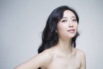 Портрет красивою китайської жінка з природного макіяжу — стокове фото