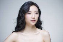 Портрет красивою китайської жінка з природного макіяжу — стокове фото
