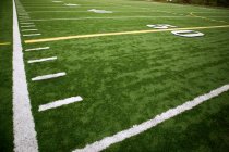 A slanted playing field, football concepts — Stock Photo