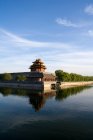 Nordwestecke der Außenmauer der Verbotenen Stadt, Peking, China — Stockfoto