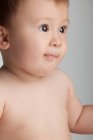 Close up of a cute Chinese baby boy — Stock Photo