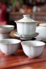 Close-up de conjunto de chá chinês tradicional — Fotografia de Stock