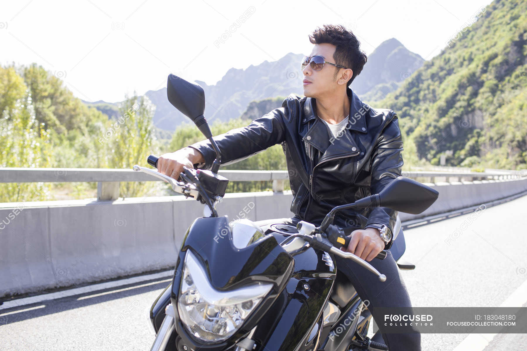 Asian Male Motorcycle Stock Photos and Images - 123RF