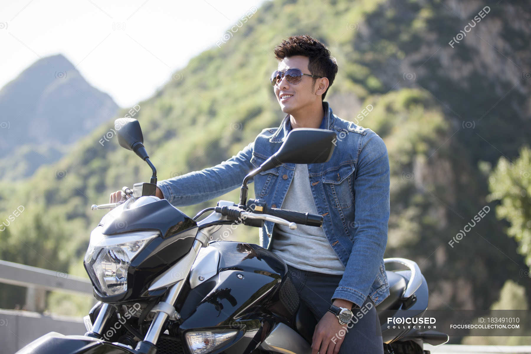 Asian Male Motorcycle Stock Photos and Images - 123RF