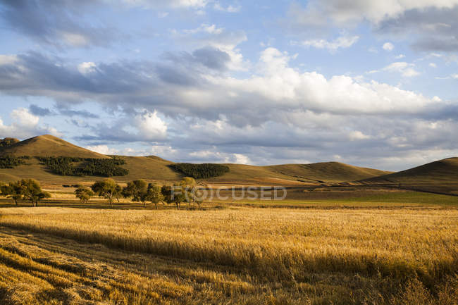 Paesaggio rurale nella provincia della Mongolia Interna, Cina — Foto stock