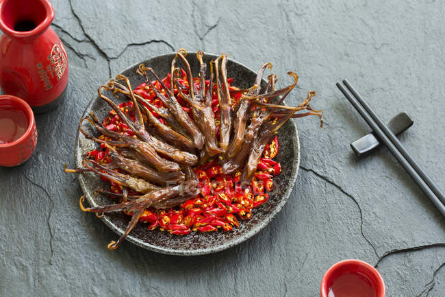 Китайское блюдо из утиных языков — стоковое фото