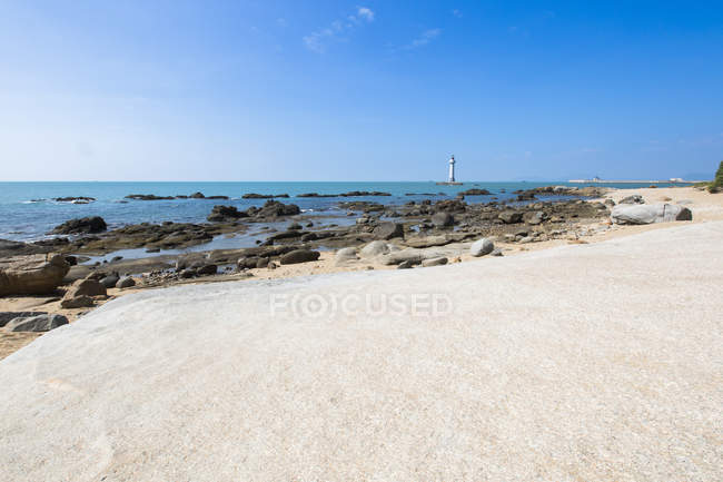 Scenic seashore at resort in Sanya, China — Stock Photo