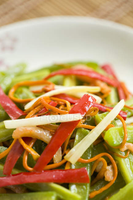 Traditional chinese spicy melon salad — Stock Photo