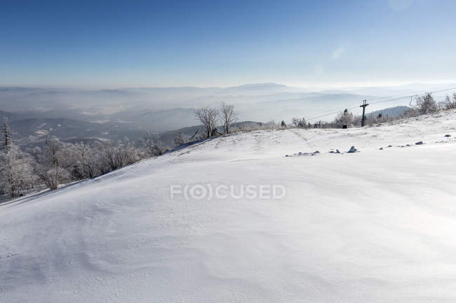 Skipiste im Wintersportort in der Provinz Heilongjiang, China — Stockfoto