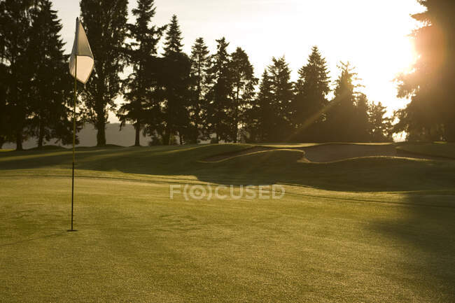 Um objetivo simples, conceitos de golfe — Fotografia de Stock