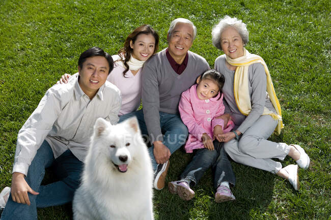 Ritratto di famiglia cinese — Foto stock