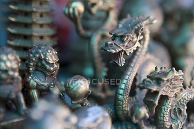 Lembranças de bronze, Templo de Yonghegong Lama, Pequim, China — Fotografia de Stock