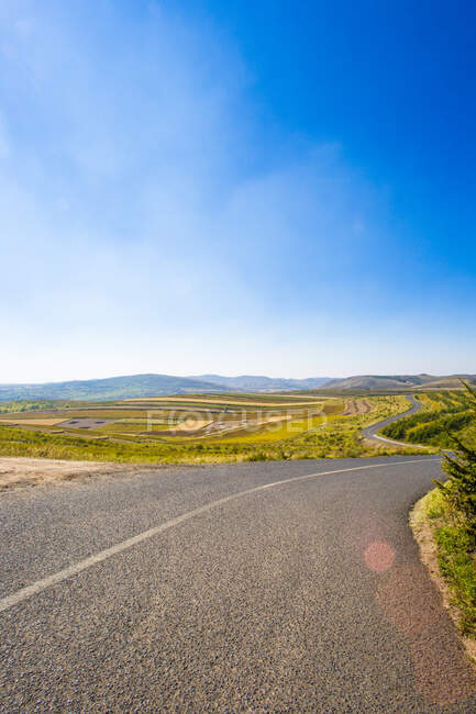 Scenic view of road in Hebei province, China — Stock Photo