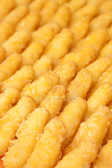 Chinese traditional dim sum crispy durian cakes — Stock Photo
