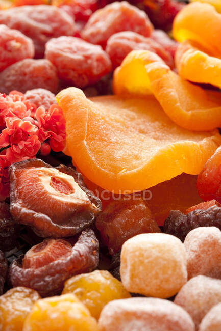 Various Chinese traditional preserved fruits — Stock Photo