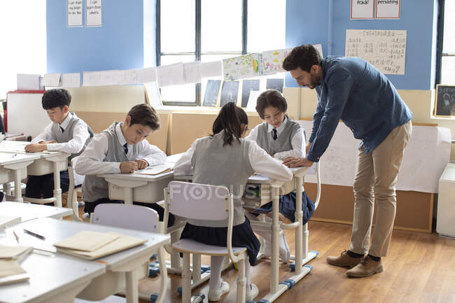 Students learning in classroom — Stock Photo