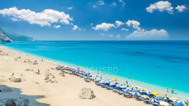 Egremni beach, Lefkada island, Greece — Stock Photo