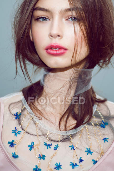 Vogue fashion model portrait — Stock Photo