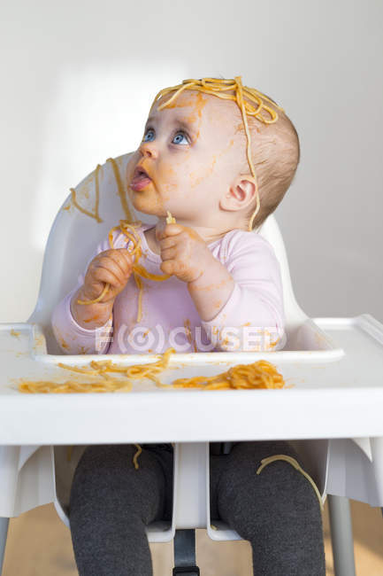 Голова спагетті — стокове фото