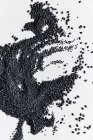 Текстура чёрных бобов — стоковое фото