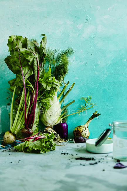 Fresh ripe organic vegetables — Stock Photo