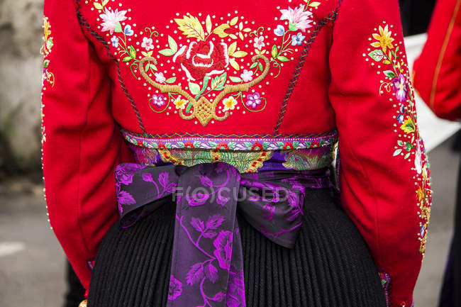 Traditional Sardinian costume — Stock Photo