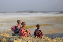 Дети племени Масаи в Танзании — стоковое фото