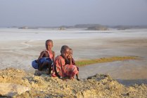 Bambini della tribù Masai, Tanzania — Foto stock