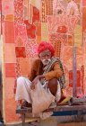 Old man in  Jaisalmer. India — Stock Photo