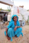 Serious Indian woman — Stock Photo