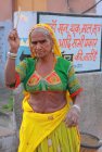 Donna anziana locale a Jodhpur (India. Stato del Rajasthan ) — Foto stock