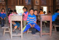 I bambini della tribù Akha Ya-Er — Foto stock