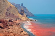Червоне море води Ормузька острів — стокове фото