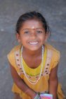 Linda menina indiana no estado de Tamilnadu, Madurai — Fotografia de Stock