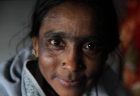 Portrait de femme indienne non identifiée — Photo de stock