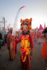 Толпа на фестивале Кумб Мела, крупнейшем религиозном мероприятии в мире, в Аллахабаде, Уттар-Прадеш, Индия
. — стоковое фото