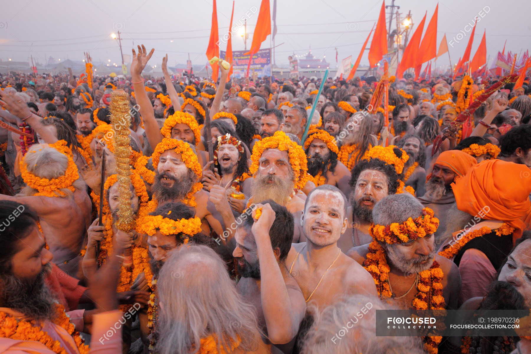 Crowd At Kumbh Mela Festival The Worlds Largest Religious Gathering In Allahabad Uttar 8186