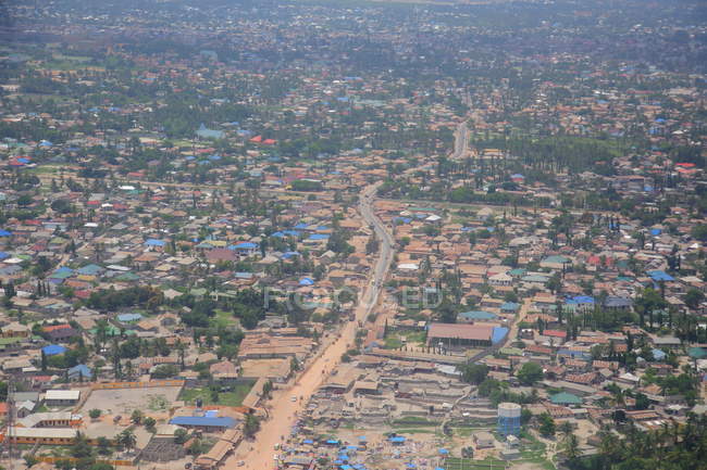 An aerial view of of Zanzibar — Stock Photo