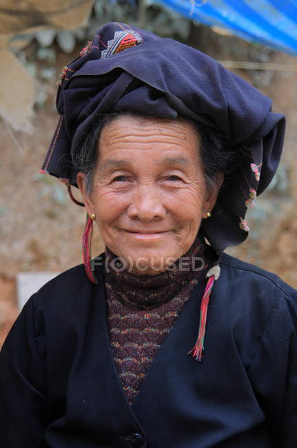 Donna asiatica a Luang Prabang — Foto stock