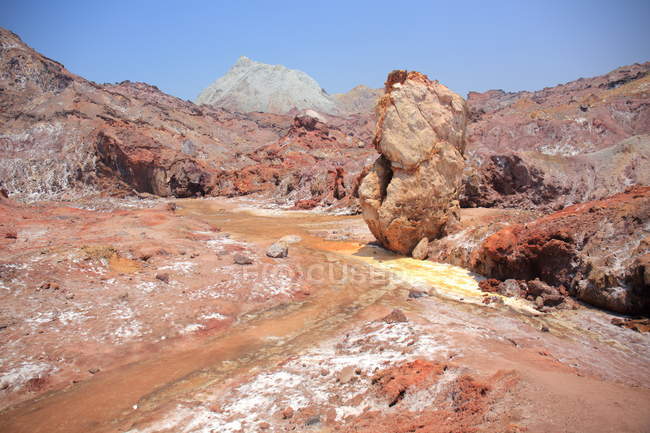 Desierto de Sal, Isla Hormoz - foto de stock