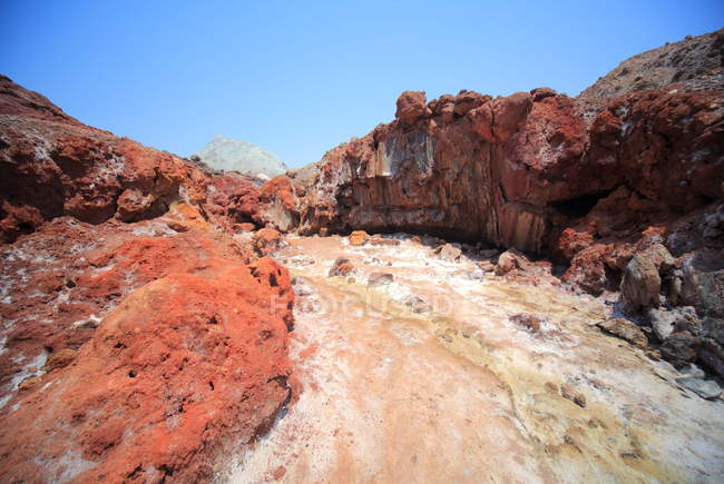 Desierto de Sal, Isla Hormoz - foto de stock