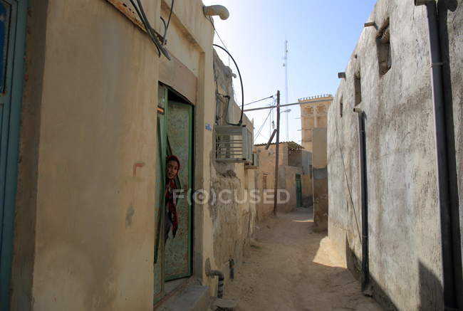 Provincia de Hormozgan, isla de Qeshm, aldea de Laft, Irán - foto de stock