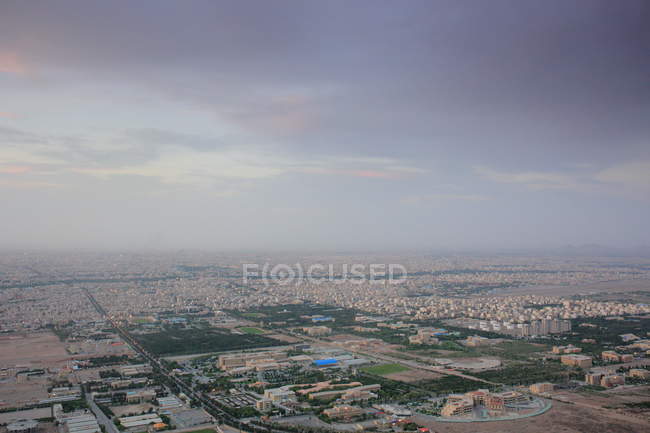 Vista aérea de la ciudad de Isfahán en Irán - foto de stock